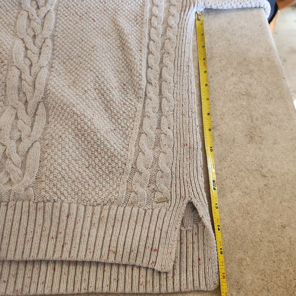 Tommy Hilfiger Beige Cable Knit Sweater Women's Medium - Picture 6 of 8